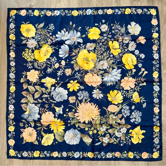 Dior Floral Silk Scarf - Picture 1 of 3